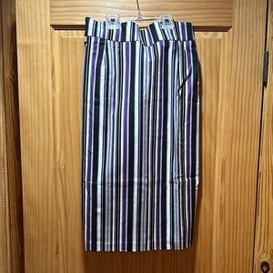 NWT Pinupgirl Striped Retro Pencil Skirt Pinup Vintage